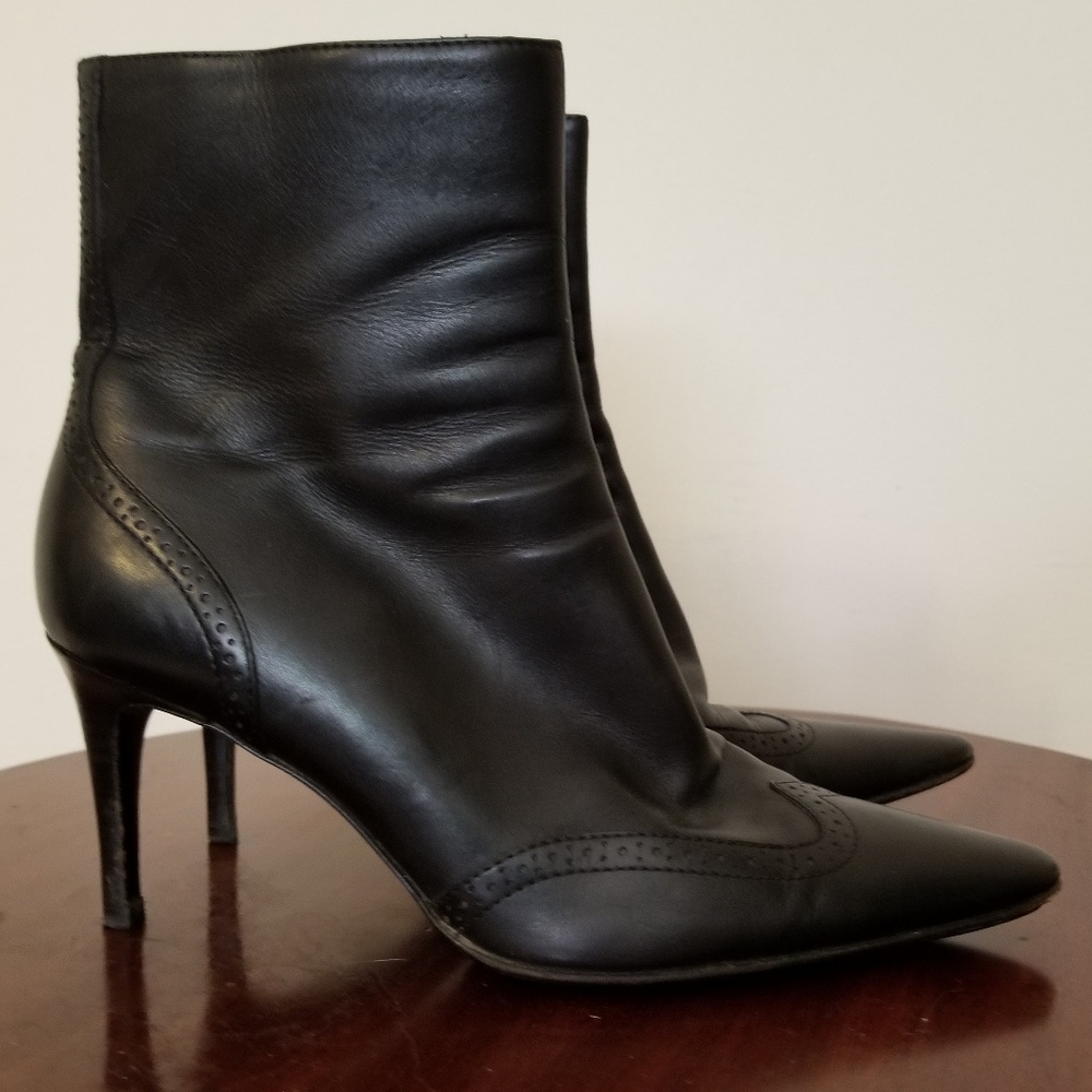 Ralph Lauren Collection Spectator Bootie in Black